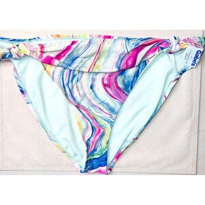 Cabin Creek Colorful Marbled Womens Bikini Bottom XL Nylon & Elastane